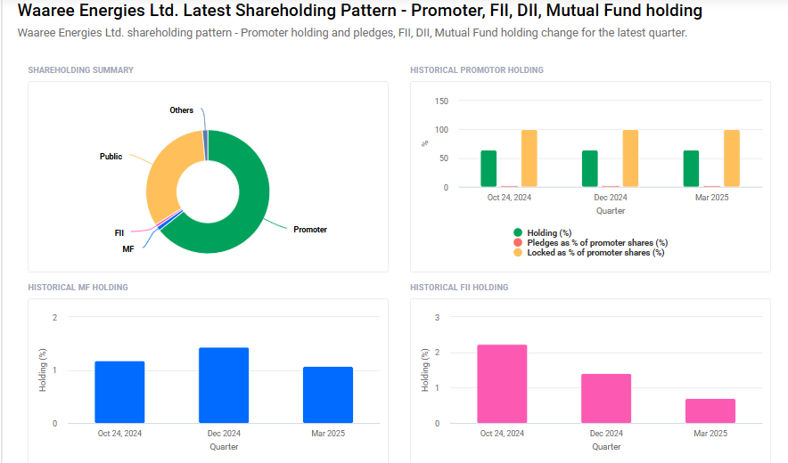 Waaree Energies Shareholding Pattern
