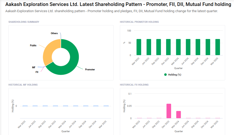 Aakash Exploration Shareholding Pattern
