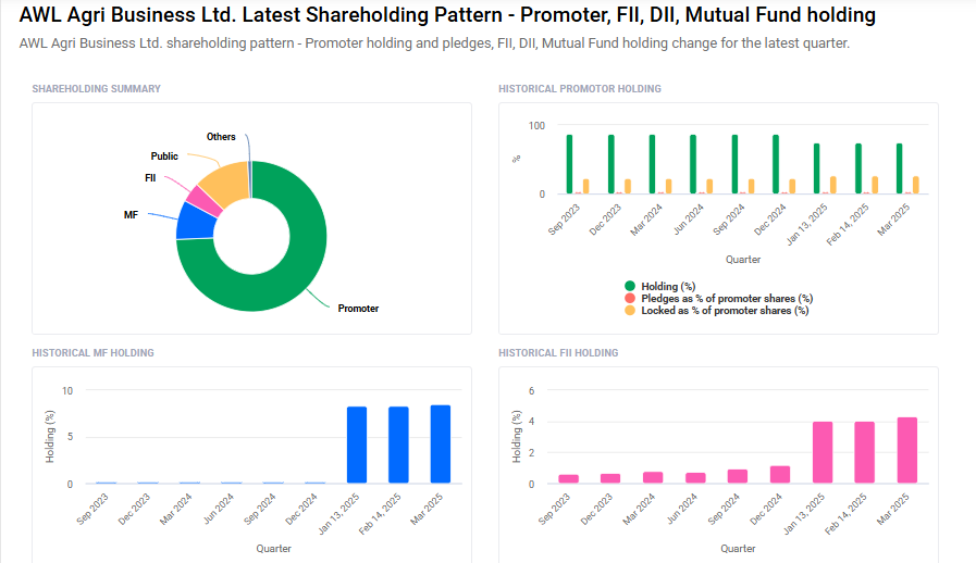 Adani Wilmar Shareholding Pattern