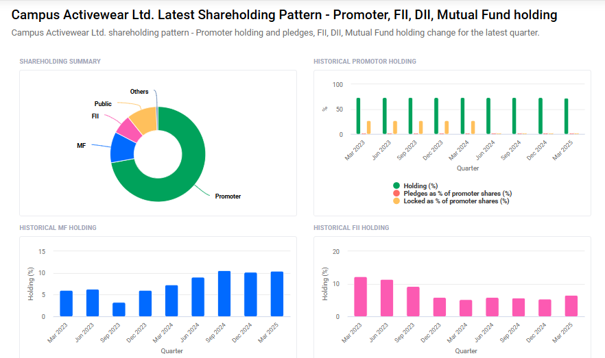 Campus Shareholding Pattern