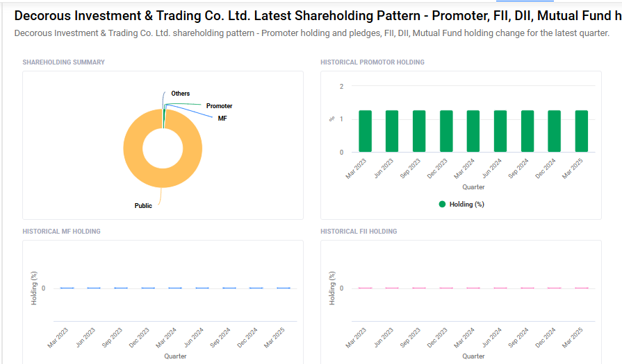Decorous Investment Shareholding Pattern