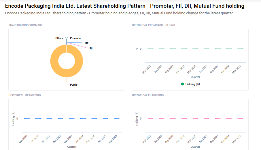 Encode Packaging Shareholding Pattern