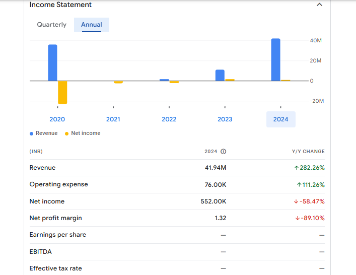 Gopal Iron Stl Financials Statement