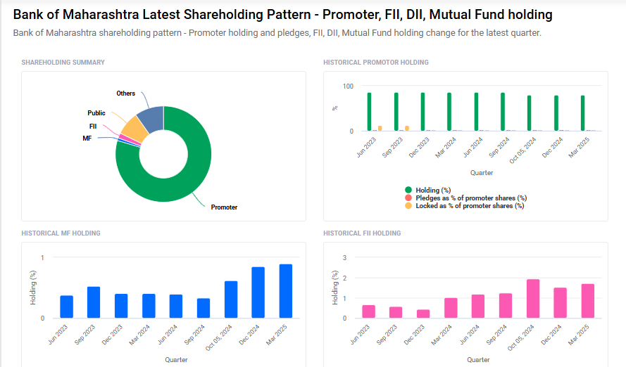 Maharashtra Bank Shareholding Pattern