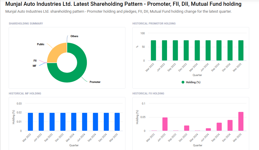 Munjal Auto Shareholding Pattern