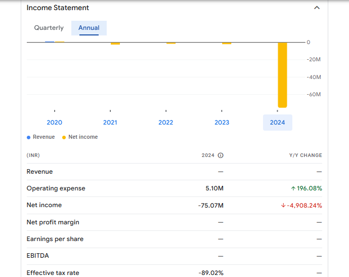 Radhagobind Comm Financials Statement