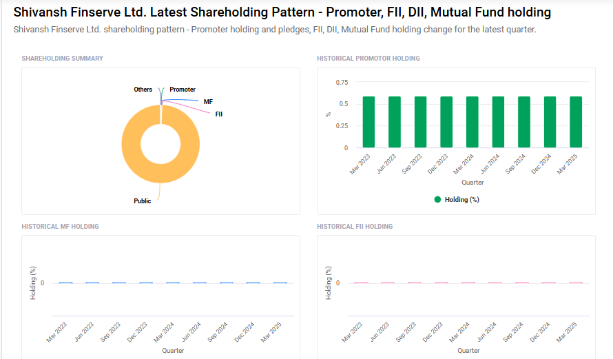 Shivansh Finserv Shareholding Pattern