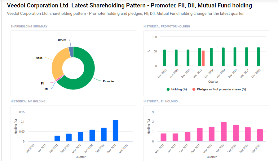 Veedol Shareholding Pattern